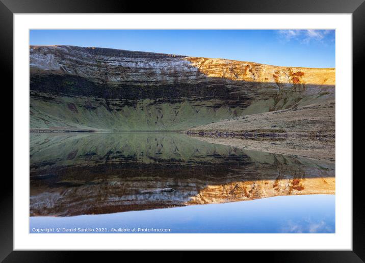 Llyn y Fan Fach Framed Mounted Print by Dan Santillo