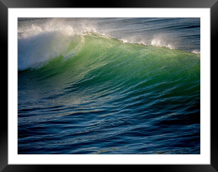 Light Wave Framed Mounted Print by Jon Rendle