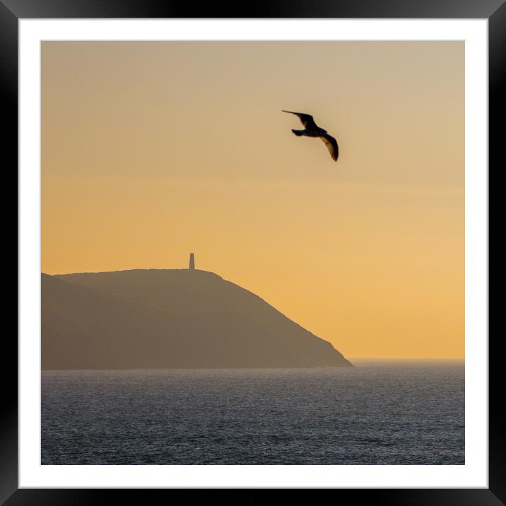 Cornish Headland Sunset Framed Mounted Print by Jon Rendle