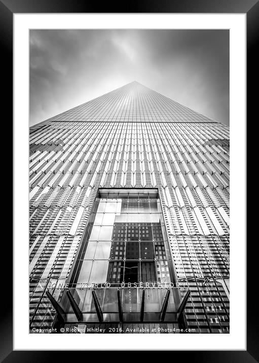 One World Trade Centre Framed Mounted Print by Richard Whitley