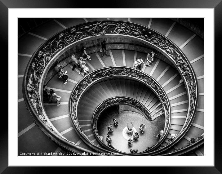 Vatican Spiral Framed Mounted Print by Richard Whitley