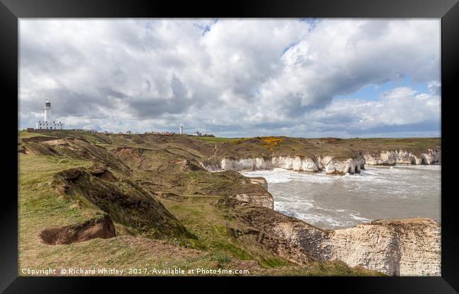 Flamborough Head Framed Print by Richard Whitley