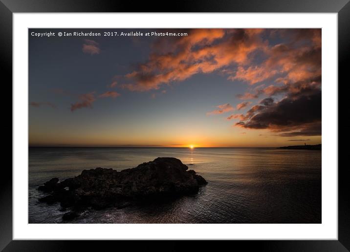 Camels Rock Sunrise Framed Mounted Print by Ian Richardson