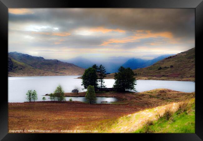Summers evening in Loch Lomond Framed Print by Piers Thompson
