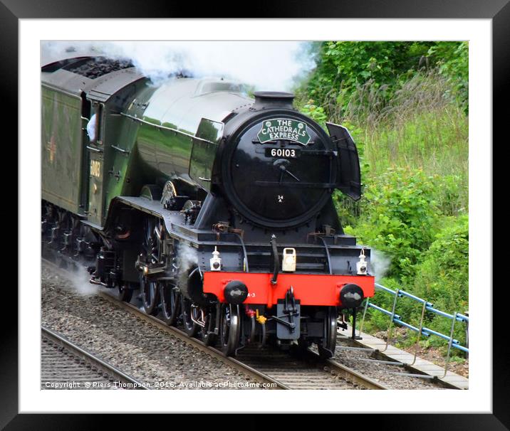 A3 Class 60103 Flying Scotsman Framed Mounted Print by Piers Thompson