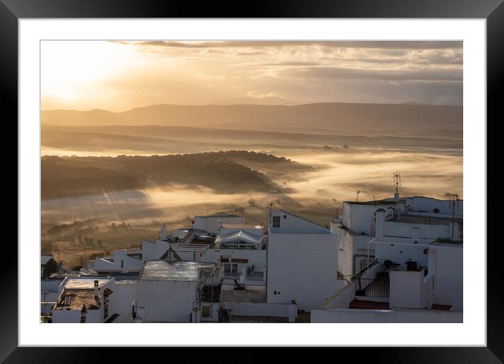 Vejer de la Frontera, Andalusia, Spain Framed Mounted Print by Piers Thompson