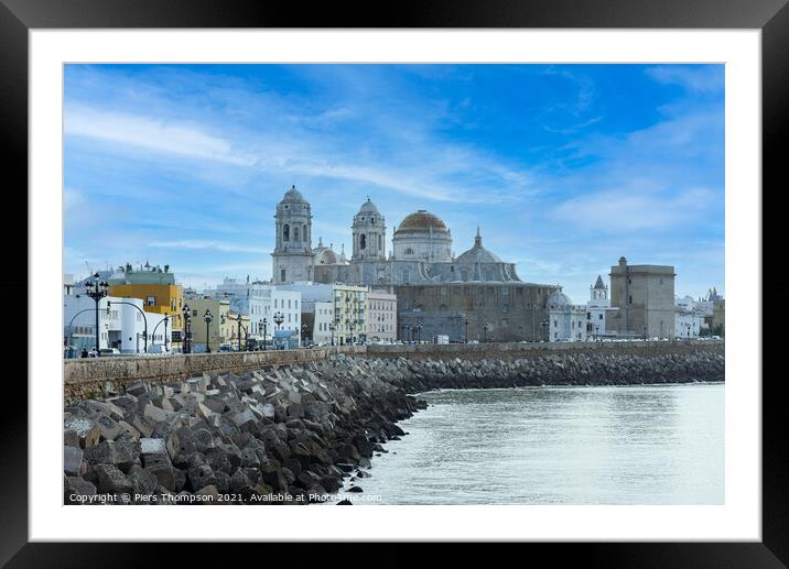 The city of Cadiz Framed Mounted Print by Piers Thompson