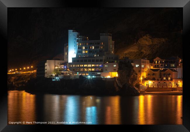 The Caleta Hotel in Gibraltar Framed Print by Piers Thompson
