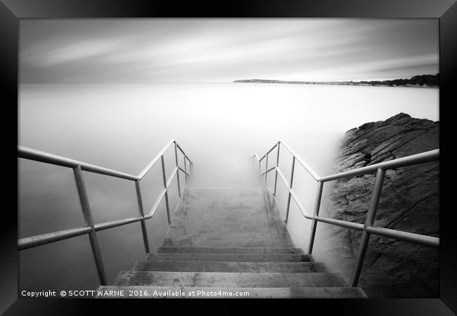 THE STEPS AT BARRY ISLAND Framed Print by SCOTT WARNE