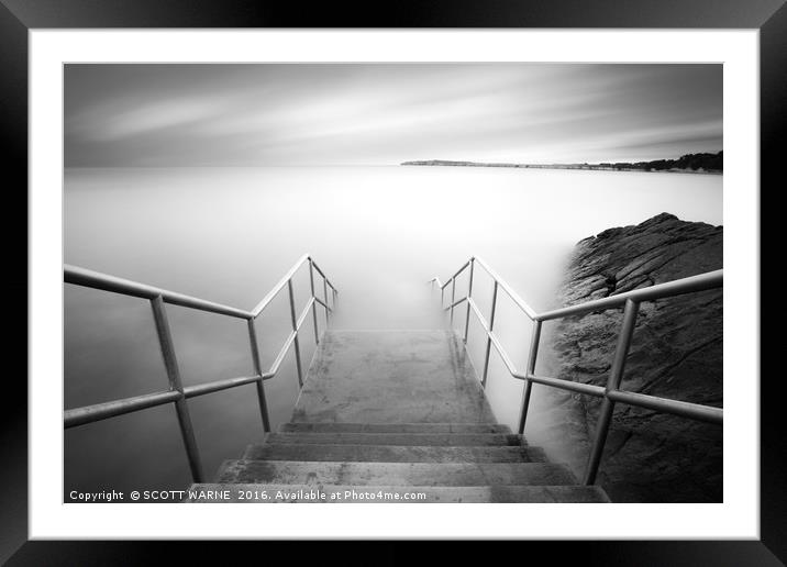 THE STEPS AT BARRY ISLAND Framed Mounted Print by SCOTT WARNE