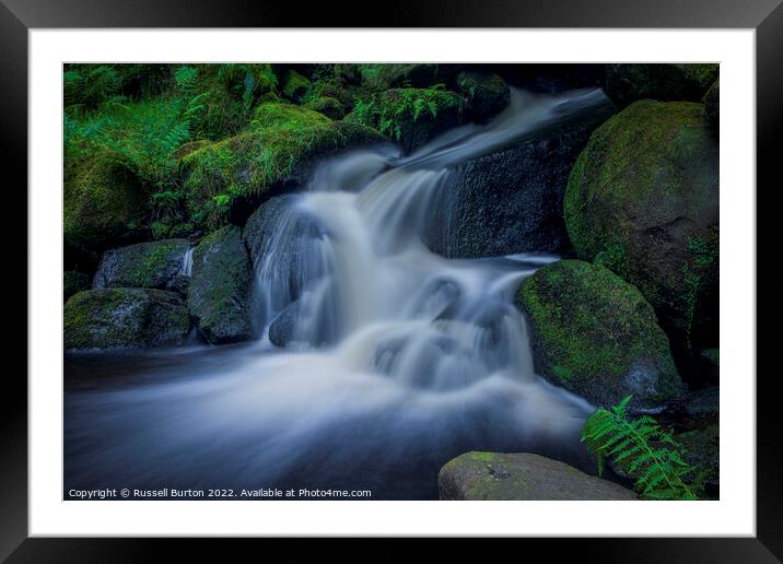 Free flowing Framed Mounted Print by Russell Burton
