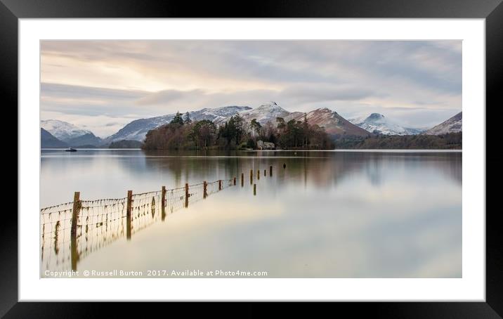 Derwent Isle from Crow Park Framed Mounted Print by Russell Burton