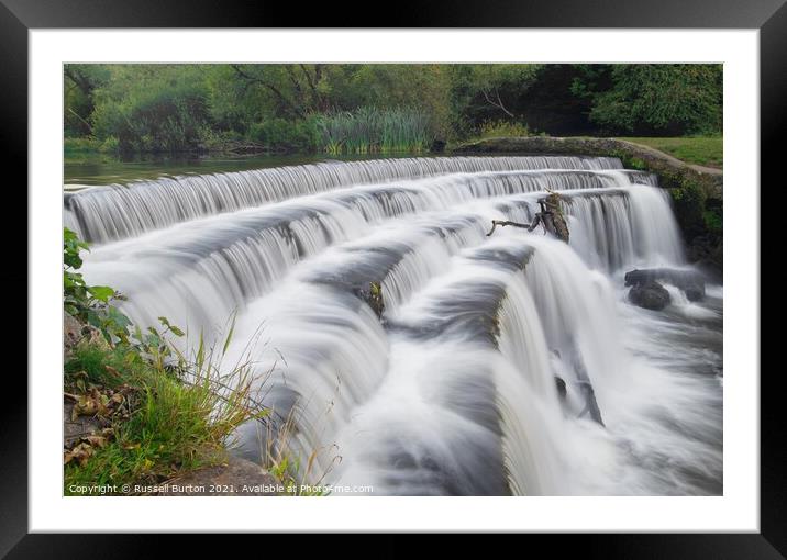 Free flowing Framed Mounted Print by Russell Burton