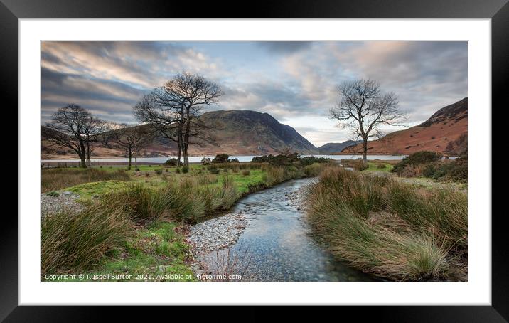 Sky refections Framed Mounted Print by Russell Burton