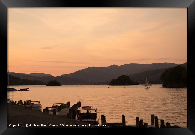 Lake Windermere Framed Print by Andrew Paul Myers