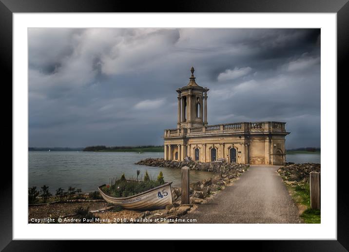 Normanton Church HDR Framed Mounted Print by Andrew Paul Myers