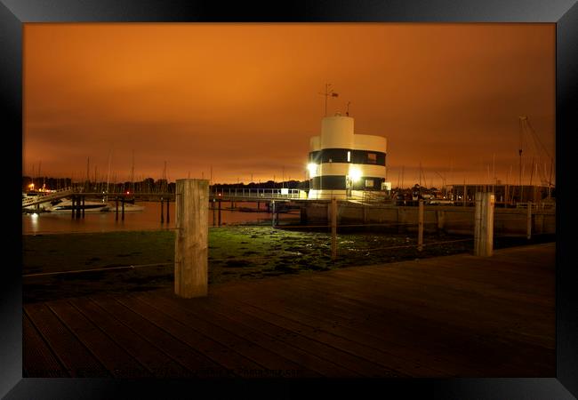 Warsash Harbour Master Framed Print by Philip Collyer