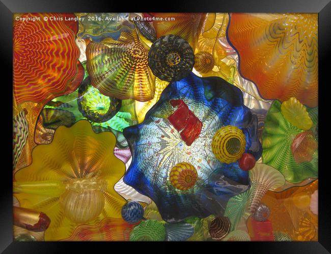 Art Glass - Underwater 6 Framed Print by Chris Langley