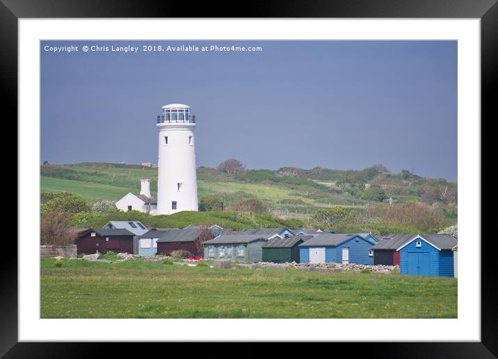 The Observatory Tower, Portland, Dorset Framed Mounted Print by Chris Langley
