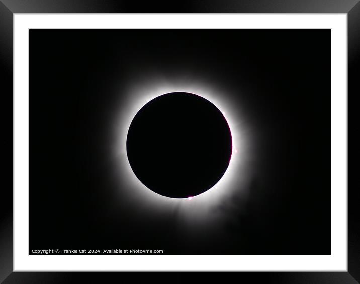 Total Solar Eclipse  Framed Mounted Print by Frankie Cat