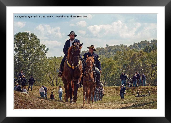 Weary Union Soldiers Framed Mounted Print by Frankie Cat