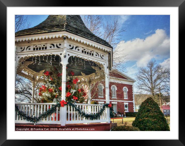 Iron County Courthouse and Gazebo Framed Mounted Print by Frankie Cat