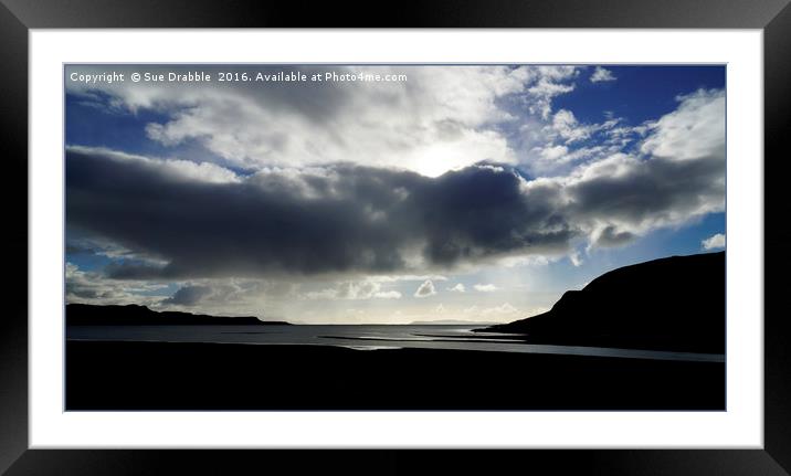 Under a big sky                           Framed Mounted Print by Susan Cosier