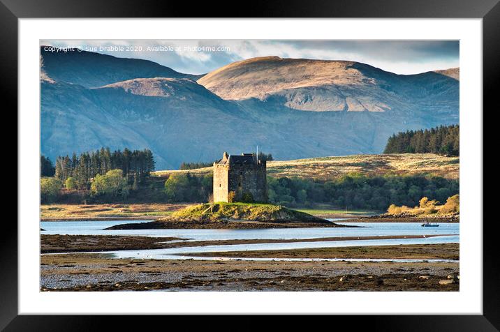 Castle Stalker from Port Appin Framed Mounted Print by Susan Cosier