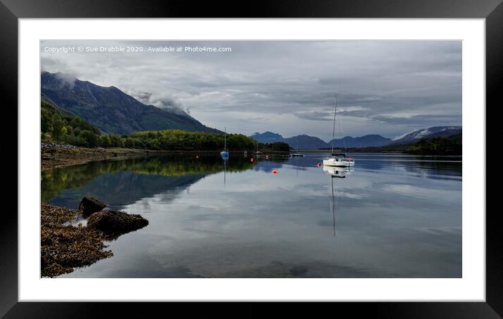 Loch Leven Framed Mounted Print by Susan Cosier