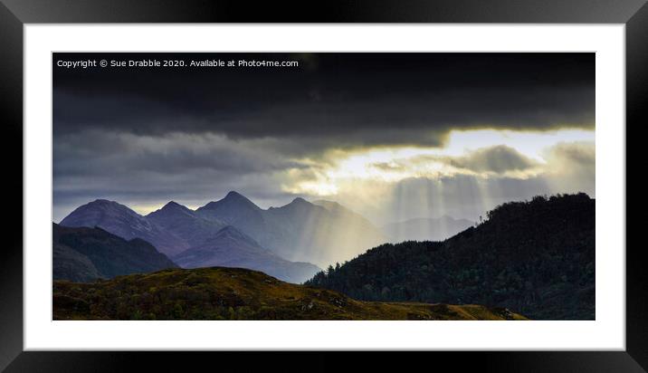 The Five Sister's of Kintail Framed Mounted Print by Susan Cosier
