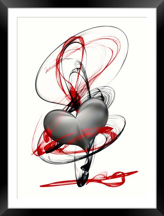 embrace my heart Framed Mounted Print by Dagmar Giers