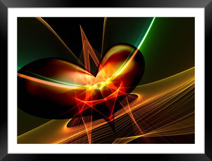 Heart rate Framed Mounted Print by Dagmar Giers