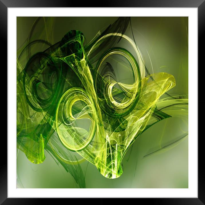 toxic Green Frog Framed Mounted Print by Dagmar Giers