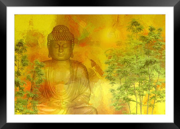 Buddha Framed Mounted Print by Dagmar Giers