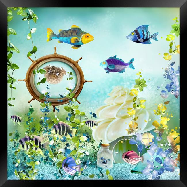 Underwater world 3 Framed Print by Dagmar Giers