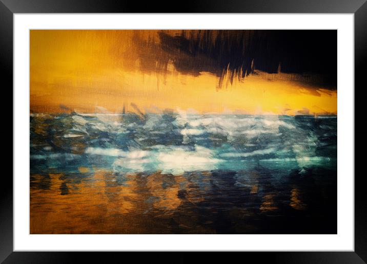 Evening at the sea  Framed Mounted Print by Dagmar Giers
