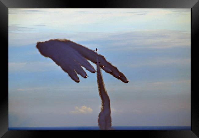 Like a giant hand in the Sky  Framed Print by Lynn Carter