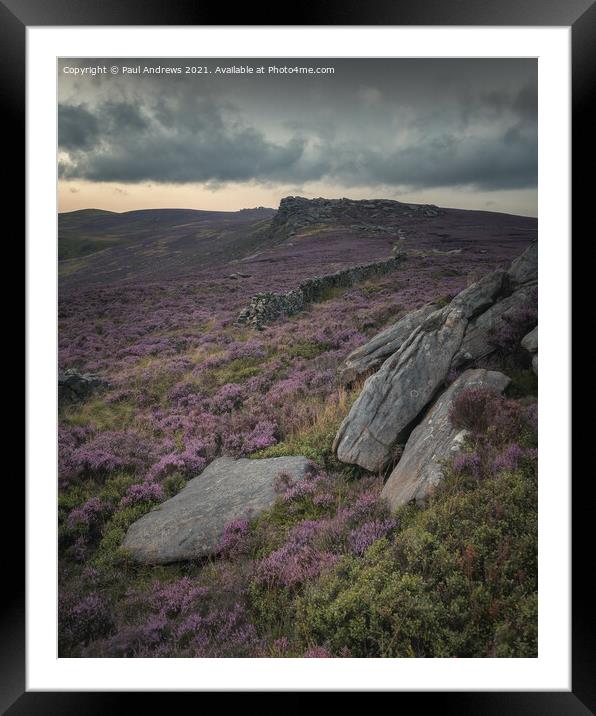 Derwent Edge Framed Mounted Print by Paul Andrews