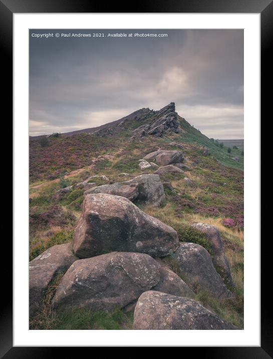 Ramshaw Rocks Framed Mounted Print by Paul Andrews