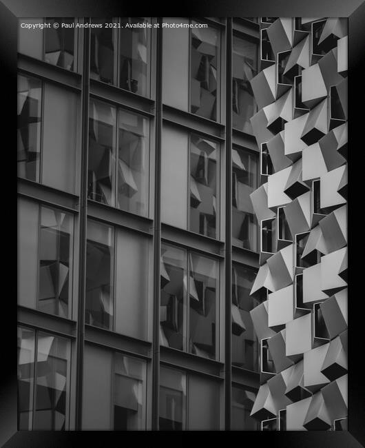 Cheese Grater Reflections Framed Print by Paul Andrews