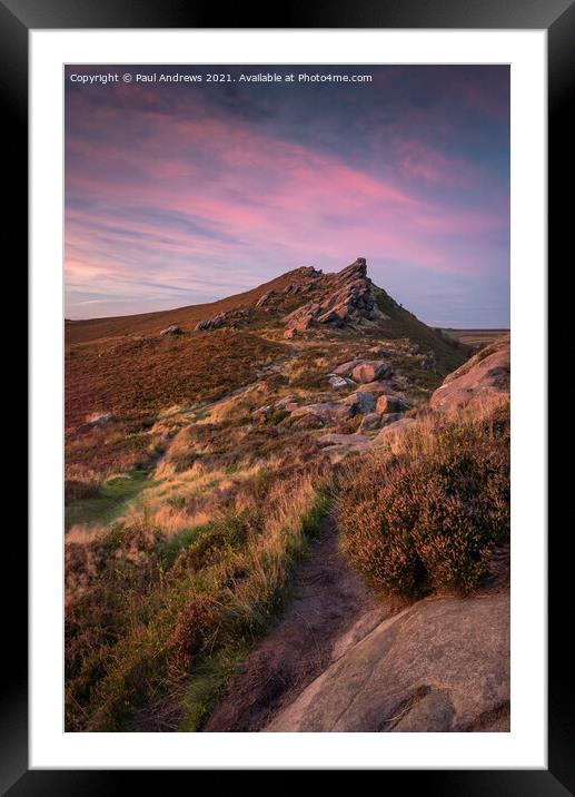 Ramshaw Rocks Framed Mounted Print by Paul Andrews