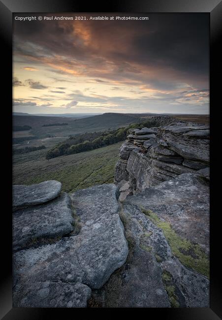Stanage Edge Framed Print by Paul Andrews