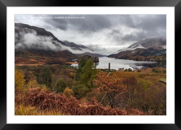 Glenfinnan and Loch Shiel Framed Mounted Print by Paul Andrews