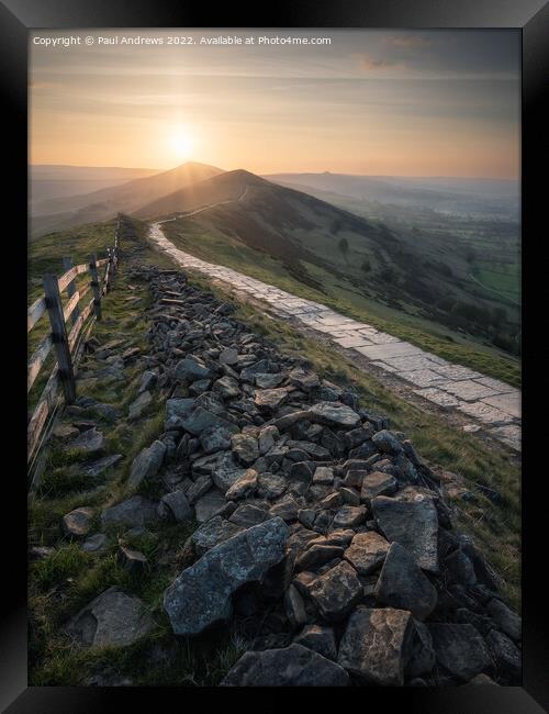 The Great Ridge Framed Print by Paul Andrews