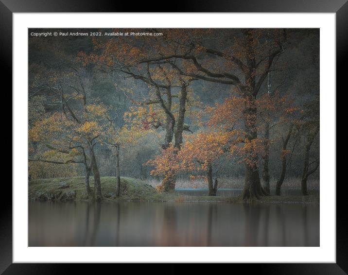 Rydal Water Framed Mounted Print by Paul Andrews
