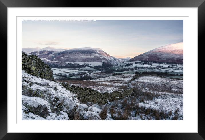 The Northern Fells Framed Mounted Print by Paul Andrews