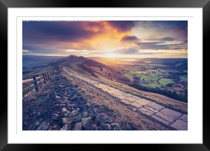 The Ridge Framed Mounted Print by Paul Andrews