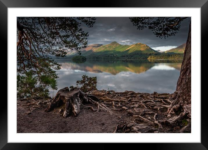 Catbells From Friars Crag Framed Mounted Print by Paul Andrews