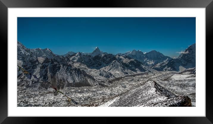 The Khumbu Glacier Framed Mounted Print by Paul Andrews