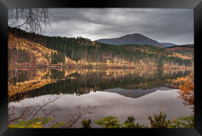 Loch Garry Reflections 2 Framed Print by Paul Andrews